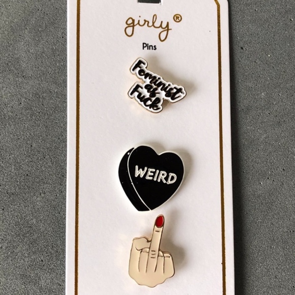 Set of 3 Enamel Pins - Picture 1 of 1